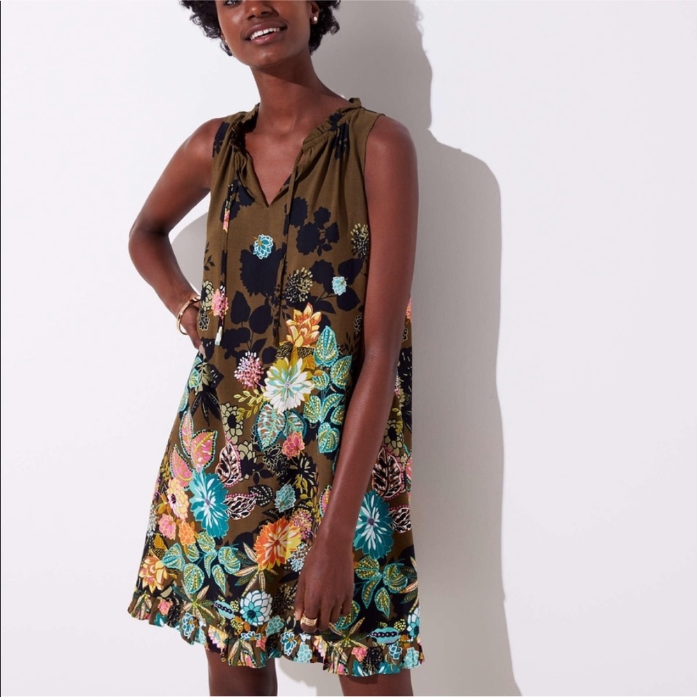 LOFT floral dress Size XS petite